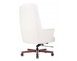Кресло руководителя Бюрократ _DUKE белый кожа крестовина металл/дерево-foto4