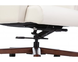 Кресло руководителя Бюрократ _DUKE белый кожа крестовина металл/дерево-foto8