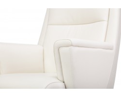 Кресло руководителя Бюрократ _DUKE белый кожа крестовина металл/дерево-foto7