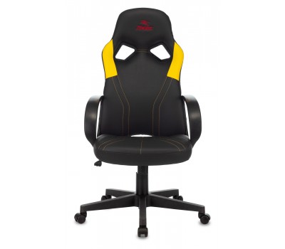 Кресло игровое Zombie RUNNER черный/желтый эко.кожа крестовина пластик Кресло игровое Zombie RUNNER черный/желтый эко.кожа крестовина пластик