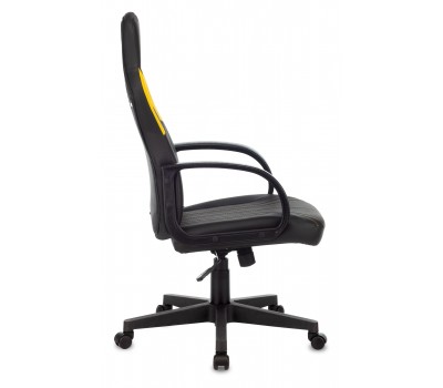 Кресло игровое Zombie RUNNER черный/желтый эко.кожа крестовина пластик Кресло игровое Zombie RUNNER черный/желтый эко.кожа крестовина пластик
