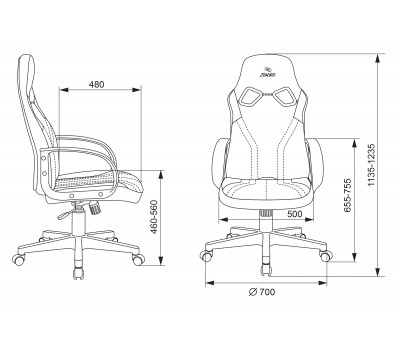 Кресло игровое Zombie RUNNER черный/желтый эко.кожа крестовина пластик Кресло игровое Zombie RUNNER черный/желтый эко.кожа крестовина пластик