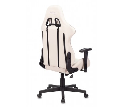 Кресло игровое Zombie VIKING X Fabric белый/зеленый с подголов. крестовина пластик