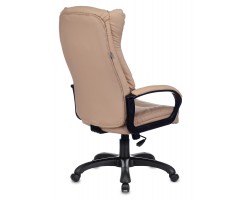 Кресло руководителя Бюрократ CH-879N бежевый Or-14 эко.кожа крестовина пластик-foto4