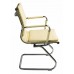Кресло Бюрократ Ch-993-Low-V слоновая кость эко.кожа низк.спин. полозья металл хром