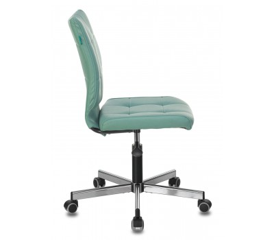 Кресло Бюрократ CH-330M серо-голубой Lincoln 212 эко.кожа крестовина металл хром