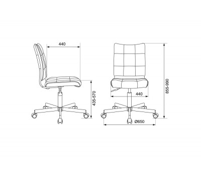 Кресло Бюрократ CH-330M серо-голубой Lincoln 212 эко.кожа крестовина металл хром