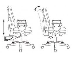 Кресло Бюрократ CH-545 черный 38-418 крестовина пластик-foto7