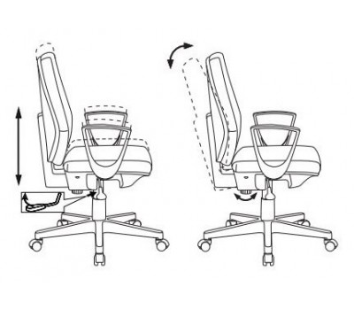Кресло Бюрократ CH-545 черный 38-418 крестовина пластик