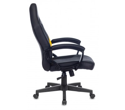 Кресло игровое Zombie HERO CYBERZONE черный/желтый эко.кожа с подголов. крестовина пластик