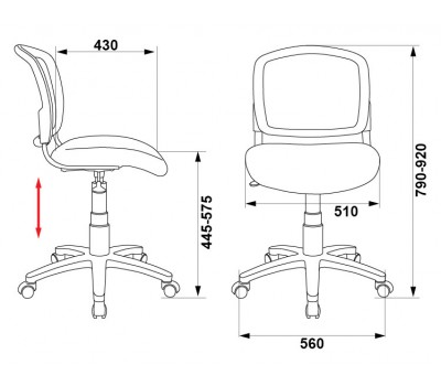 Кресло детское Бюрократ CH-296NX черный сиденье черный граффити крестовина пластик