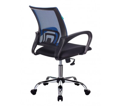 Кресло Бюрократ CH-695NSL синий TW-05 сиденье черный TW-11 сетка/ткань крестовина металл хром
