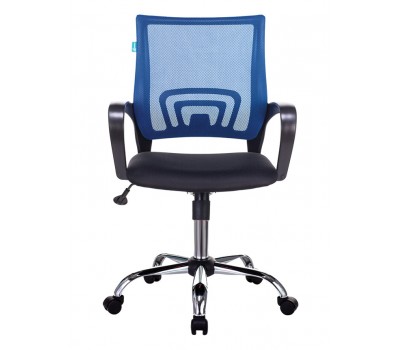 Кресло Бюрократ CH-695NSL синий TW-05 сиденье черный TW-11 сетка/ткань крестовина металл хром