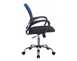 Кресло Бюрократ CH-695NSL синий TW-05 сиденье черный TW-11 сетка/ткань крестовина металл хром-foto3