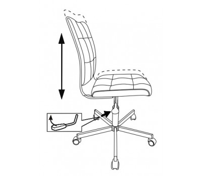 Кресло Бюрократ CH-330M темно-коричневый Light-10 крестовина металл хром