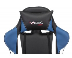 Кресло игровое Zombie VIKING TANK черный/синий/белый эко.кожа с подголов. крестовина металл-foto7