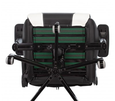 Кресло игровое Zombie VIKING TANK черный/синий/белый эко.кожа с подголов. крестовина металл