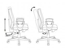 Кресло Бюрократ CH-W545 синий 38-415 крестовина пластик пластик белый-foto6
