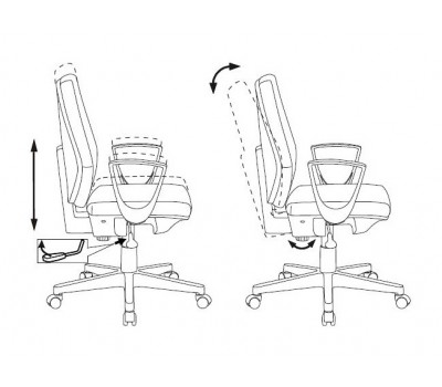 Кресло Бюрократ CH-W545 синий 38-415 крестовина пластик пластик белый