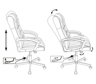 Кресло руководителя Бюрократ CH-823AXSN черный эко.кожа крестовина металл черный