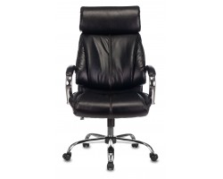 Кресло руководителя Бюрократ T-9904NSL черный Leather Venge Black эко.кожа крестовина металл хром-foto2