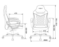 Кресло игровое Zombie VIKING 6 KNIGHT черный эко.кожа с подголов. крестовина металл-foto9