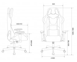 Кресло игровое Zombie VIKING KNIGHT Fabric малиновый Light-15 с подголов. крестовина металл-foto19