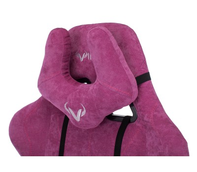 Кресло игровое Zombie VIKING KNIGHT Fabric малиновый Light-15 с подголов. крестовина металл