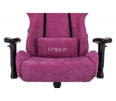 Кресло игровое Zombie VIKING KNIGHT Fabric малиновый Light-15 с подголов. крестовина металл