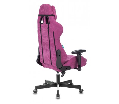 Кресло игровое Zombie VIKING KNIGHT Fabric малиновый Light-15 с подголов. крестовина металл