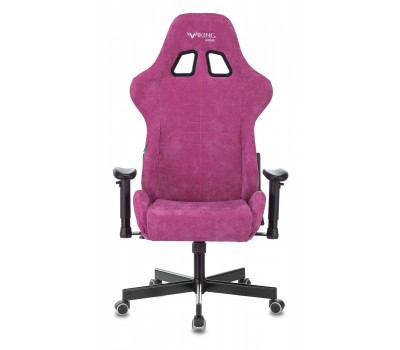 Кресло игровое Zombie VIKING KNIGHT Fabric малиновый Light-15 с подголов. крестовина металл