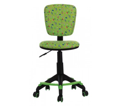 Кресло детское Бюрократ CH-204-F зеленый кактусы крестовина пластик подст.для ног