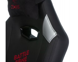Кресло игровое Zombie HERO BATTLEZONE черный/красный эко.кожа с подголов. крестовина пластик-foto8