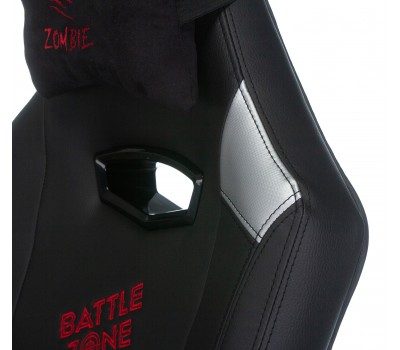 Кресло игровое Zombie HERO BATTLEZONE черный/красный эко.кожа с подголов. крестовина пластик