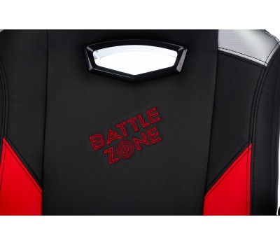 Кресло игровое Zombie HERO BATTLEZONE черный/красный эко.кожа с подголов. крестовина пластик