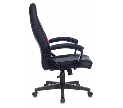 Кресло игровое Zombie HERO BATTLEZONE черный/красный эко.кожа с подголов. крестовина пластик