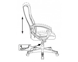 Кресло игровое Zombie 10 черный текстиль/эко.кожа крестовина пластик-foto7
