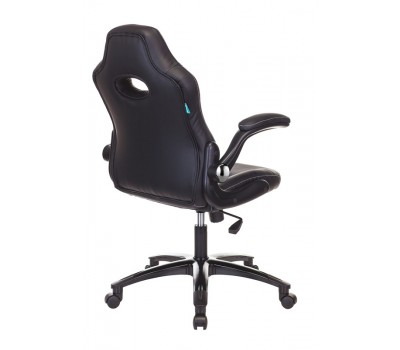 Кресло игровое Zombie VIKING-1N черный эко.кожа крестовина пластик