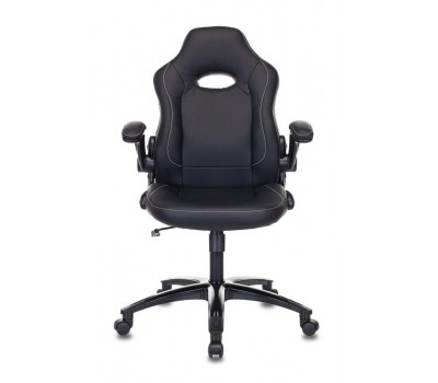 Кресло игровое Zombie VIKING-1N черный эко.кожа крестовина пластик