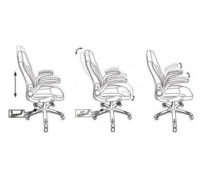 Кресло игровое Zombie VIKING-1N черный эко.кожа крестовина пластик