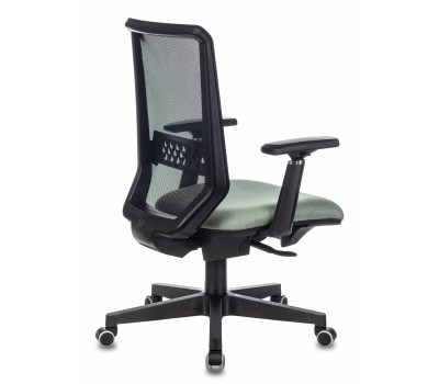 Кресло руководителя Бюрократ EXPERT черный TW-01 сиденье зеленый 38-407 сетка/ткань с подголов. крестовина пластик