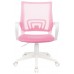 Кресло Бюрократ CH-W695NLT розовый TW-06A TW-13A сетка/ткань крестовина пластик пластик белый