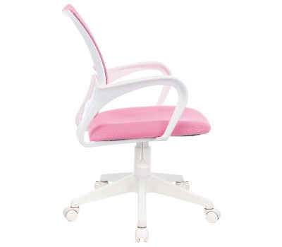 Кресло Бюрократ CH-W695NLT розовый TW-06A TW-13A сетка/ткань крестовина пластик пластик белый