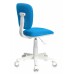Кресло детское Бюрократ CH-W204NX голубой TW-55 крестовина пластик пластик белый