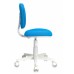 Кресло детское Бюрократ CH-W204NX голубой TW-55 крестовина пластик пластик белый