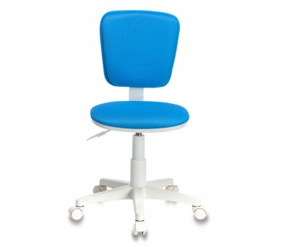 Кресло детское Бюрократ CH-W204NX голубой TW-55 крестовина пластик пластик белый
