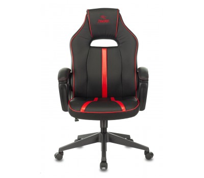 Кресло игровое Zombie A3 черный/красный эко.кожа крестовина пластик