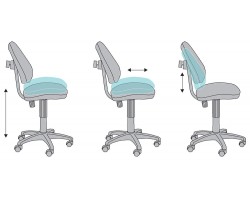 Кресло детское Бюрократ KD-4 синий динозаврики крестовина пластик-foto6