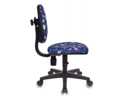 Кресло детское Бюрократ KD-4 синий динозаврики крестовина пластик-foto3