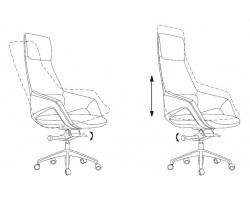 Кресло руководителя Бюрократ _DAO-2 черный кожа с подголов. крестовина алюминий-foto10